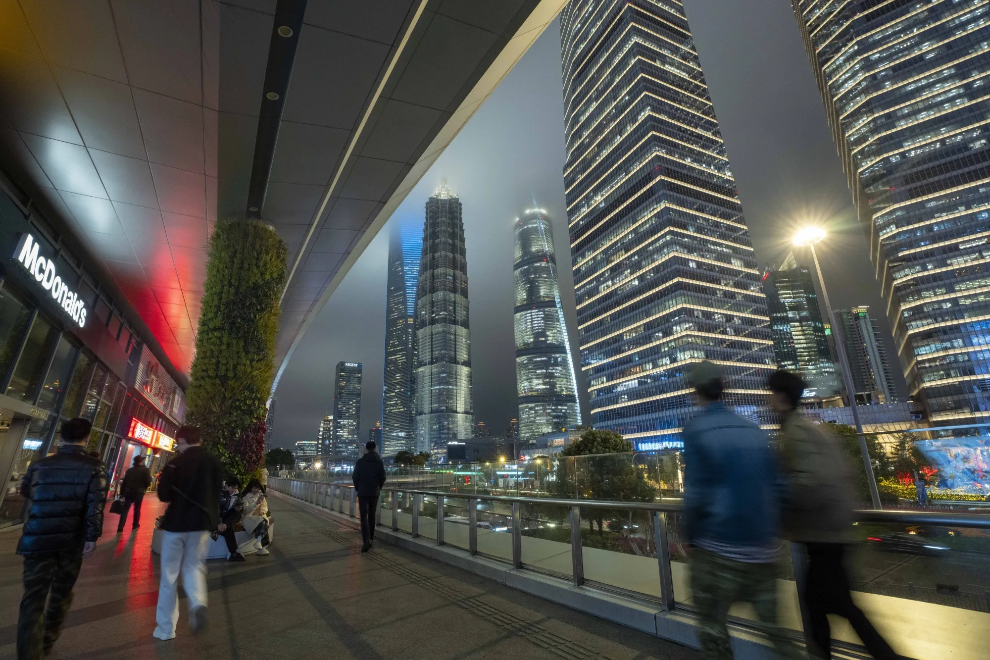 Buildings in Pudong's Lujiazui Financial District in Shanghai.&nbsp;