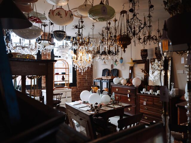 Antiques in the Agapanthus Interiors shop.