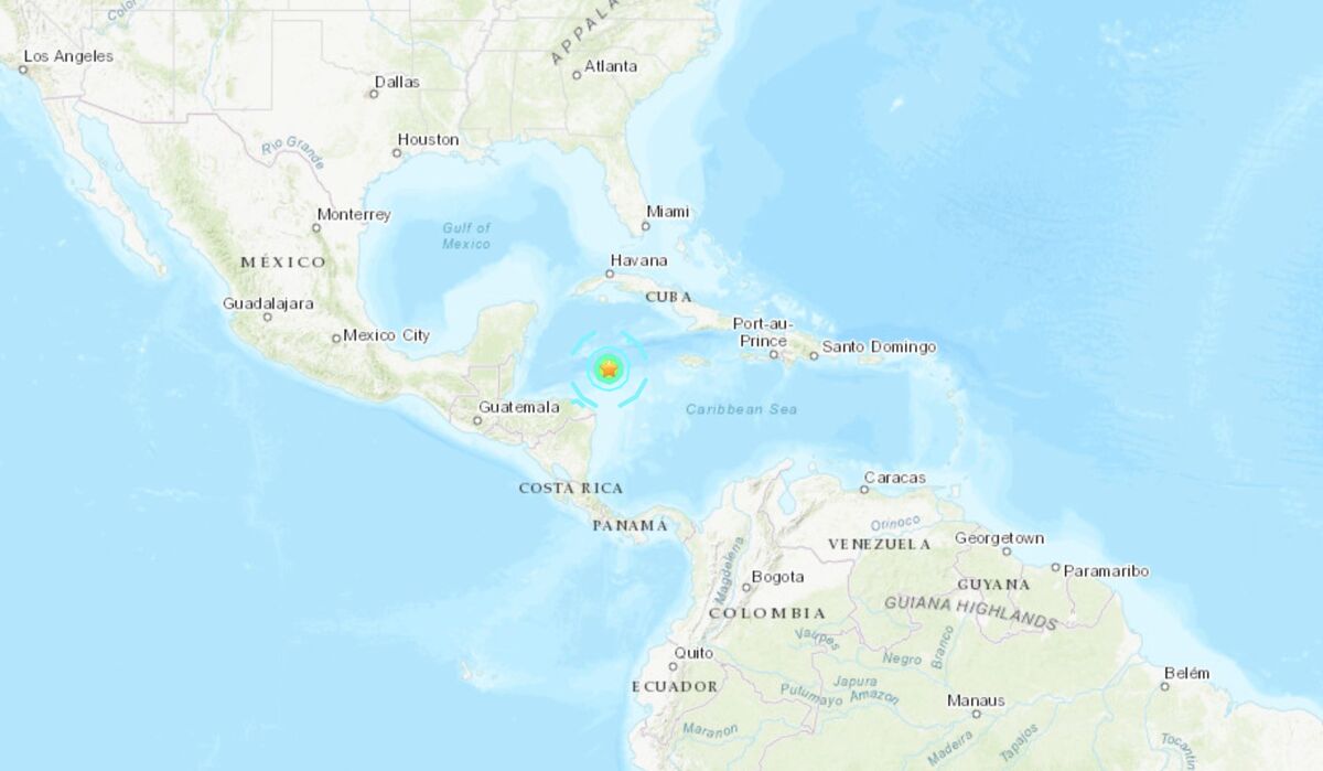 Earthquake Shakes Caribbean Southwest of Cayman Islands, USGS Says -  Bloomberg