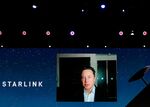 Elon Musk speaks about the Starlink project at Mobile World Congress (MWC) Barcelona, on June 29.