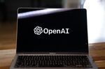 The OpenAI logo arranged on a laptop in Beijing, China, on Friday, Feb. 24, 2023. The rally in Chinese artificial intelligence stocks is showing further signs of cooling amid media reports of authorities banning access to OpenAI's ChatGPT service.