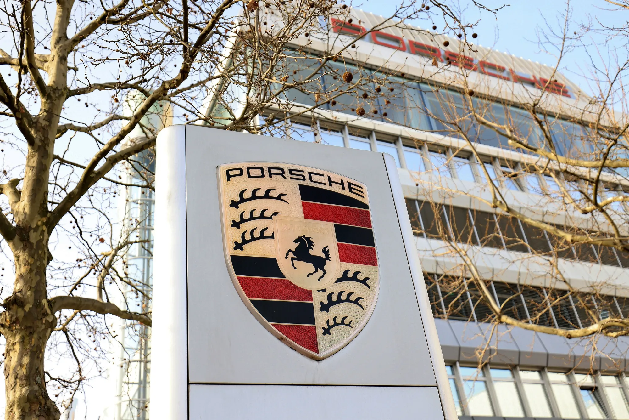 The Porsche AG factory and headquarters, in Stuttgart, Germany.