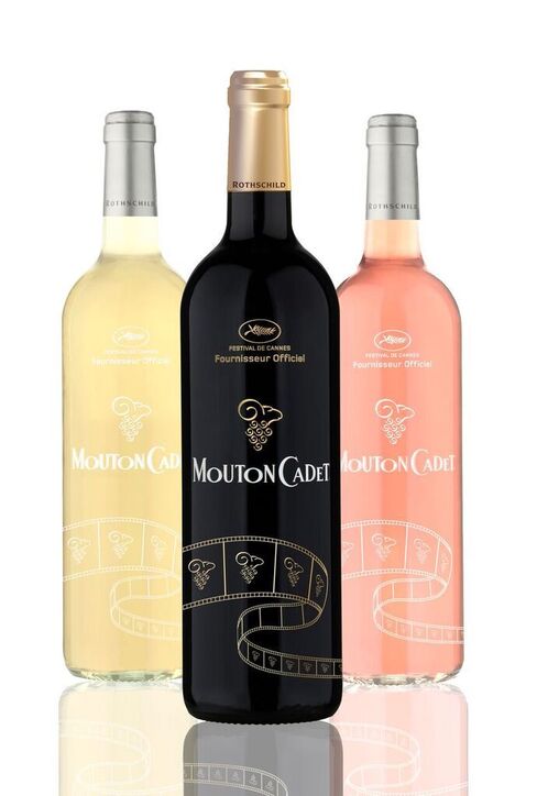 Mouton Cadet limited edition wines for the Cannes Film Festival.