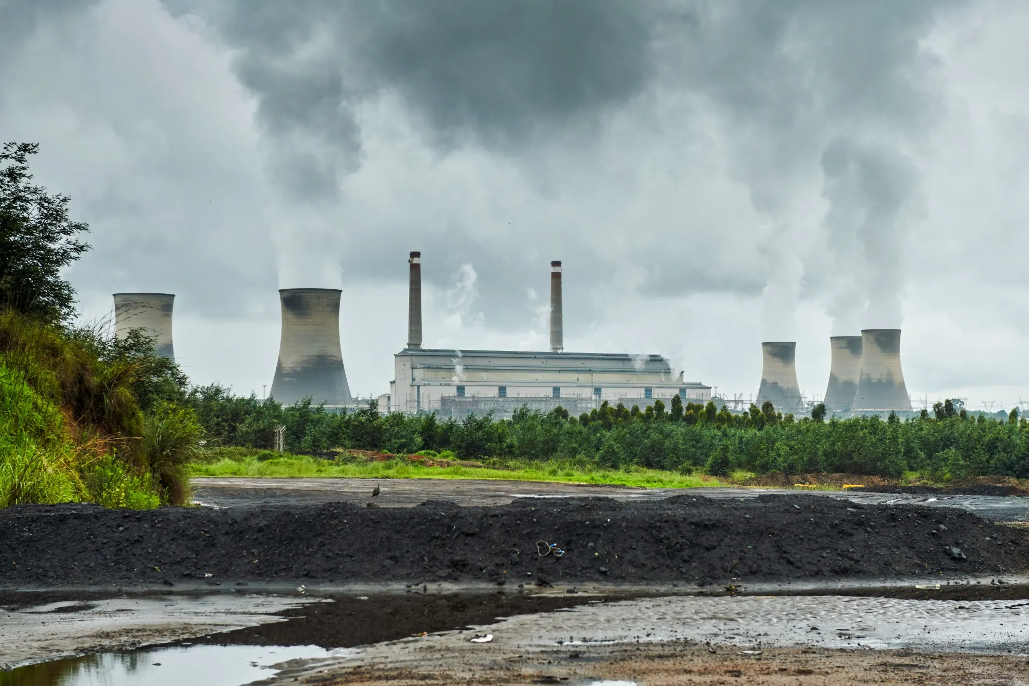 The Eskom Holdings SOC Ltd. Arnot coal-fired power station in Mpumalanga, South Africa. Carbon capture could help mitigate emissions at polluting power plants, but with the technology largely unproven at scale, it also risks extending their lives.&nbsp;
