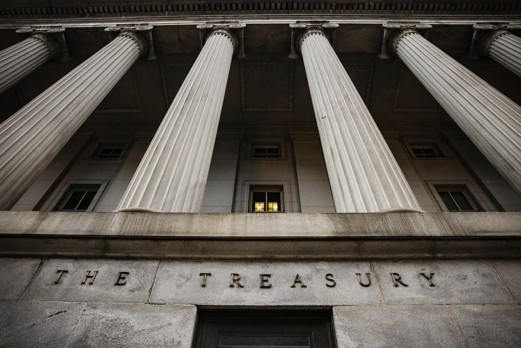 The US Treasury building in Washington, D.C.
