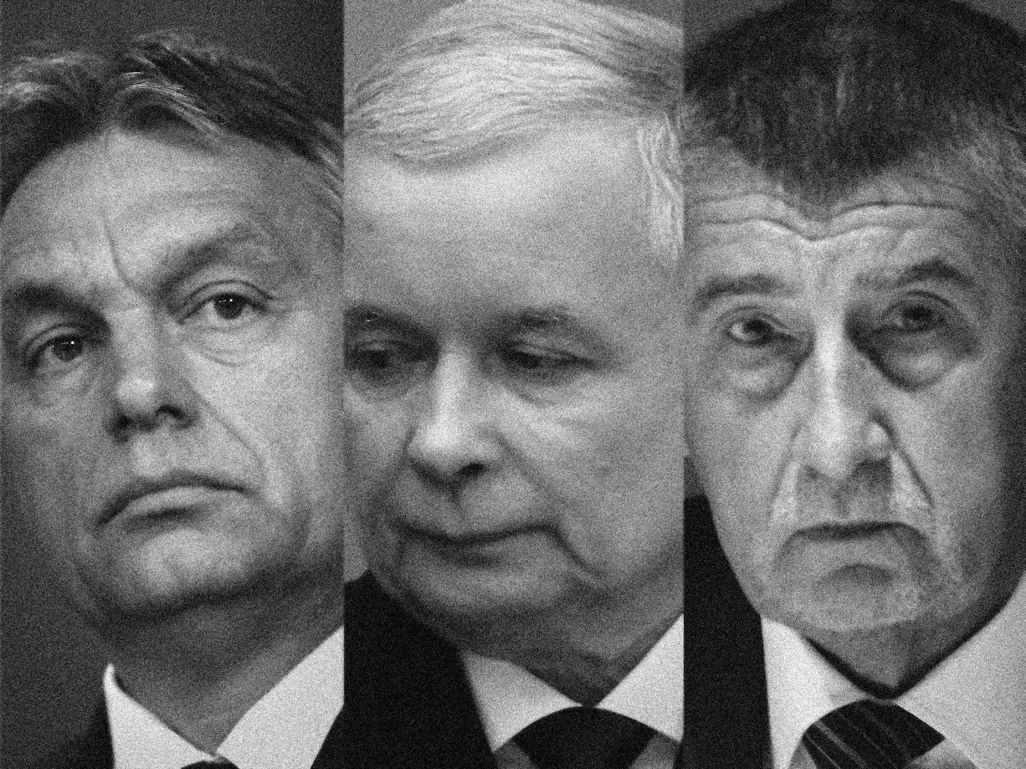 From left: Hungary’s Viktor Orban; Poland’s Jaroslaw Kaczynski; and the Czech Republic’s Andrej Babis.