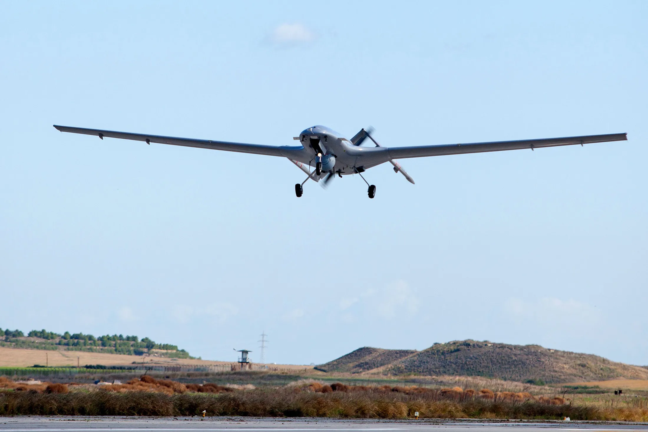 A Bayraktar unmanned aerial combat drone.
