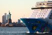 Norwegian Cruise Line's Norwegian Breakaway cruise ship after departing New York in January.