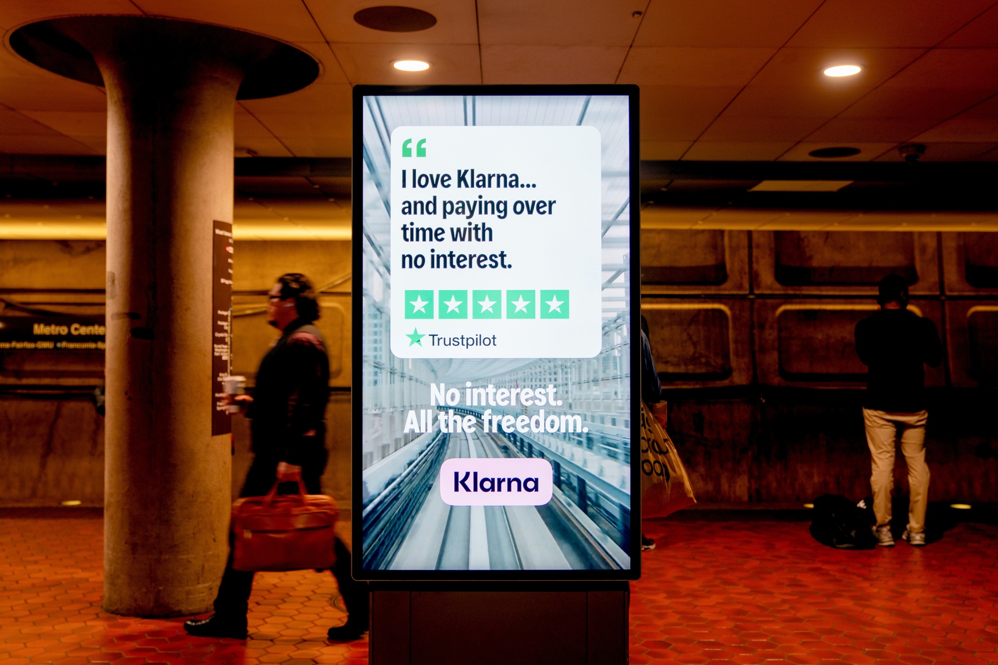 A Klarna advertisement in Washington, DC. 