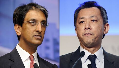 Dilhan Pillay, left, and Chia Song Hwee