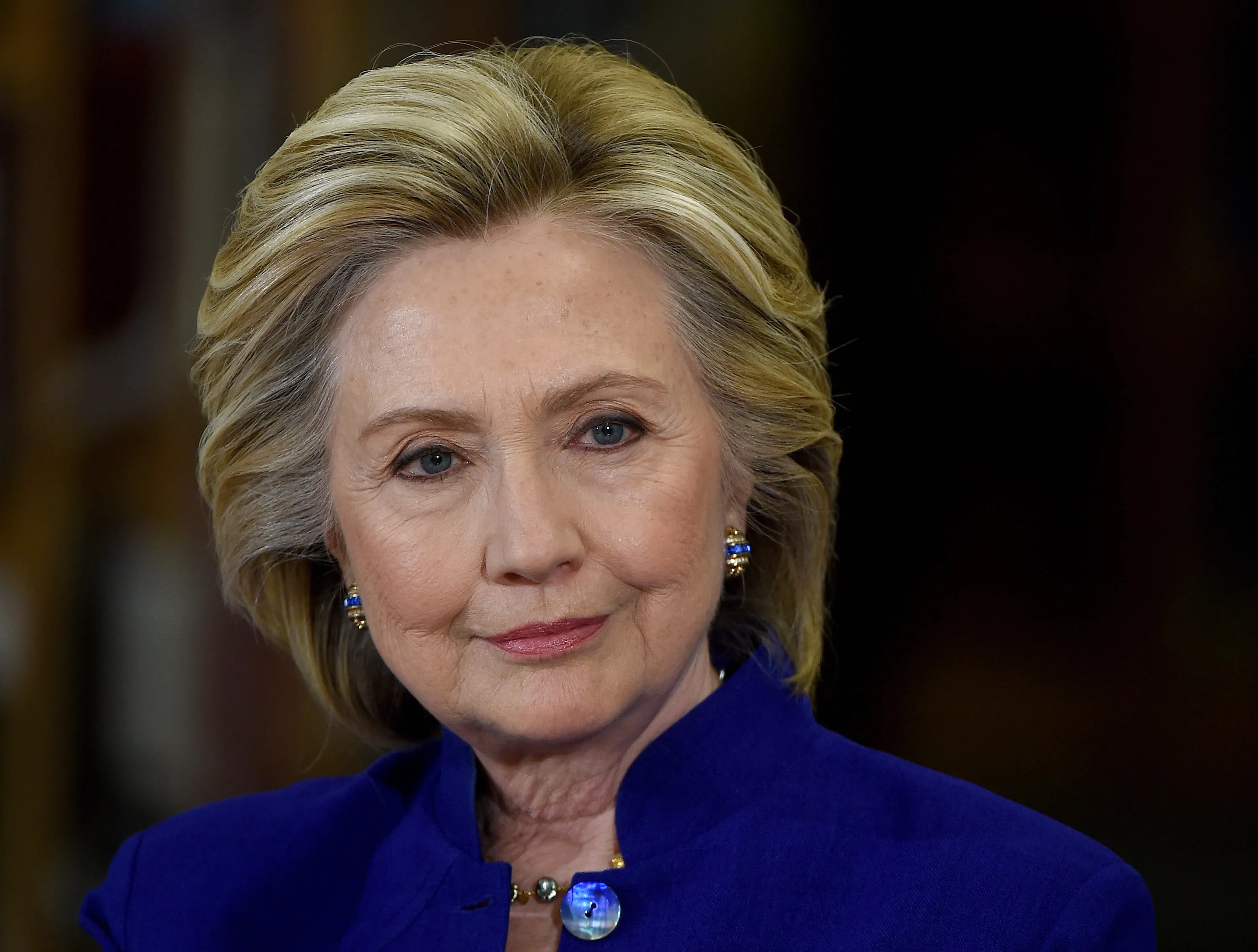 Democratic presidential candidate and former U.S. Secretary of State Hillary Clinton at Rancho High School on May 5, 2015 in Las Vegas, Nevada.
