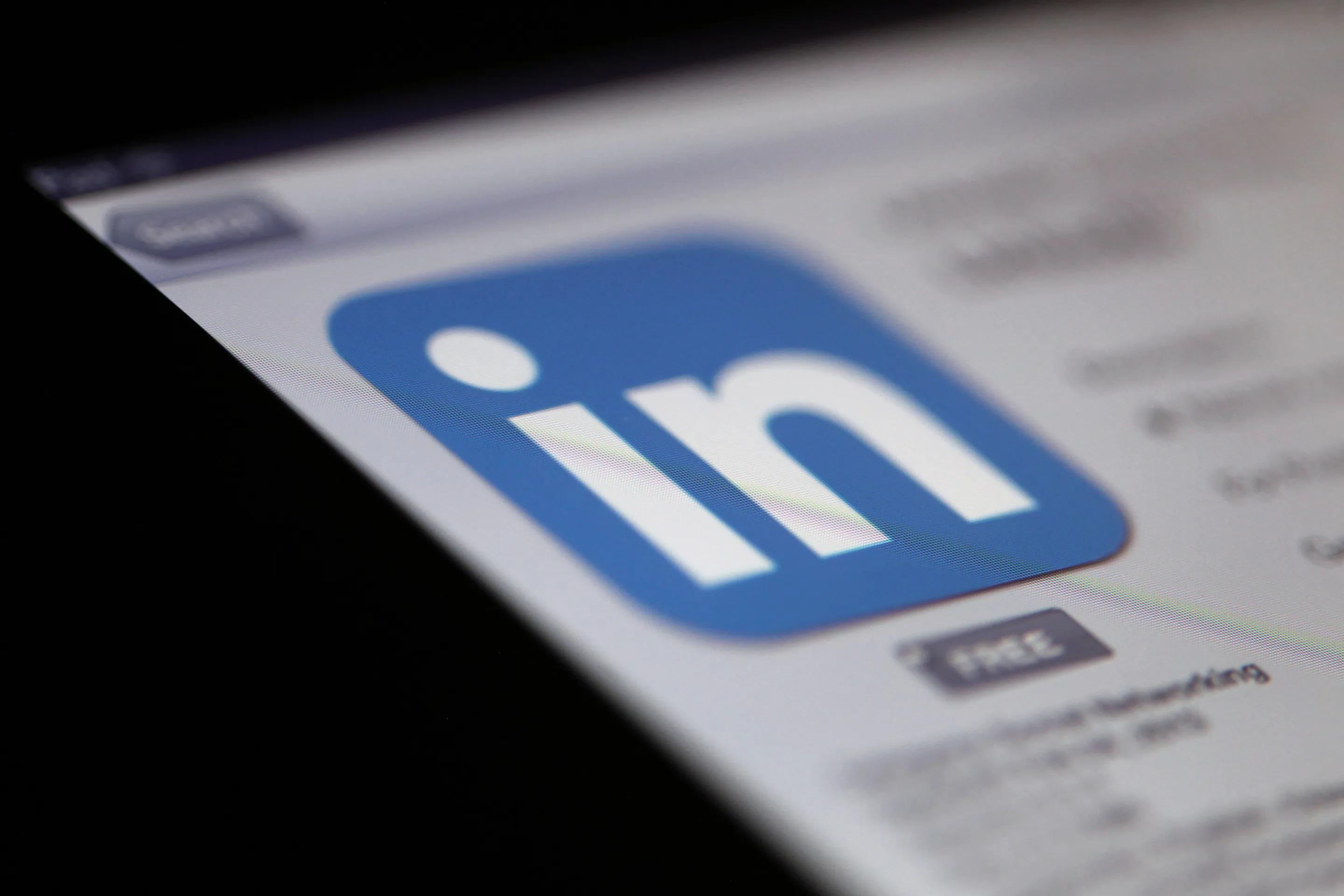LinkedIn app.