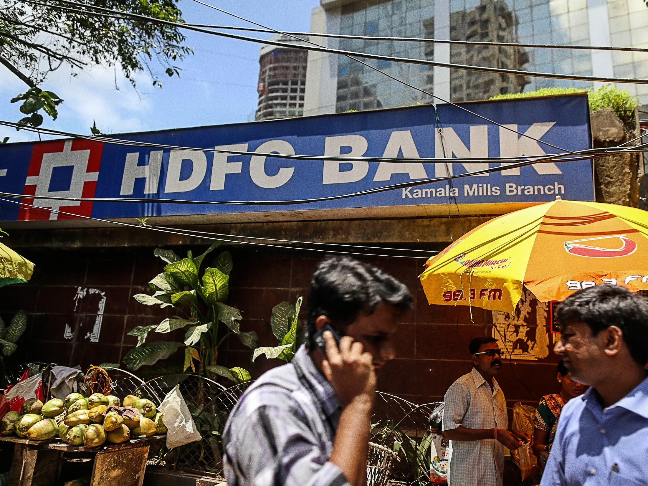 A HDFC Bank branch in Mumbai.
