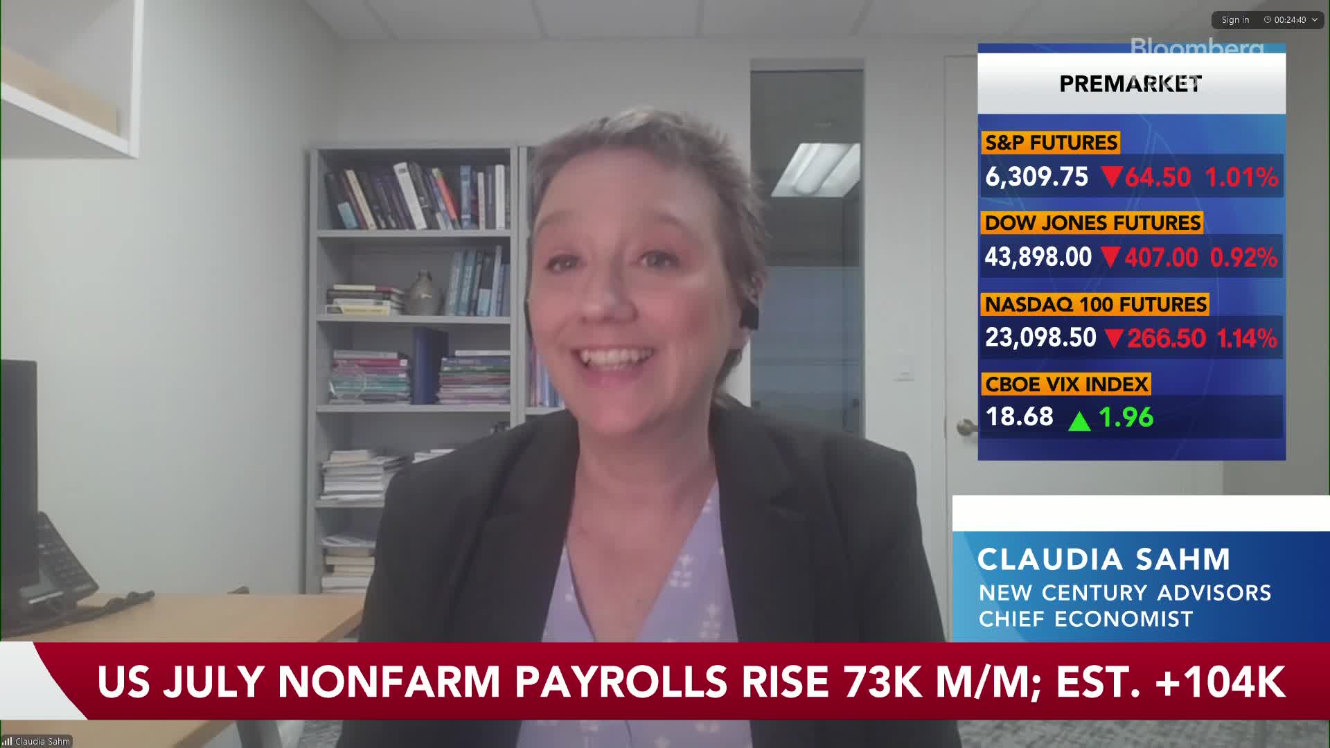 Sahm: "We Need to Be Really Careful with These Payroll Numbers"