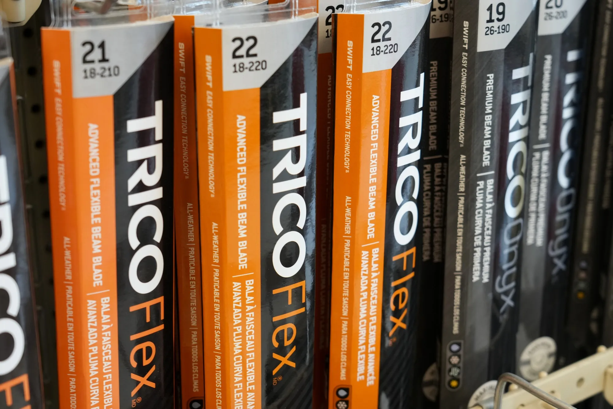 Trico wiper blades, owned by First Brands, at an auto parts store in Provo, Utah.