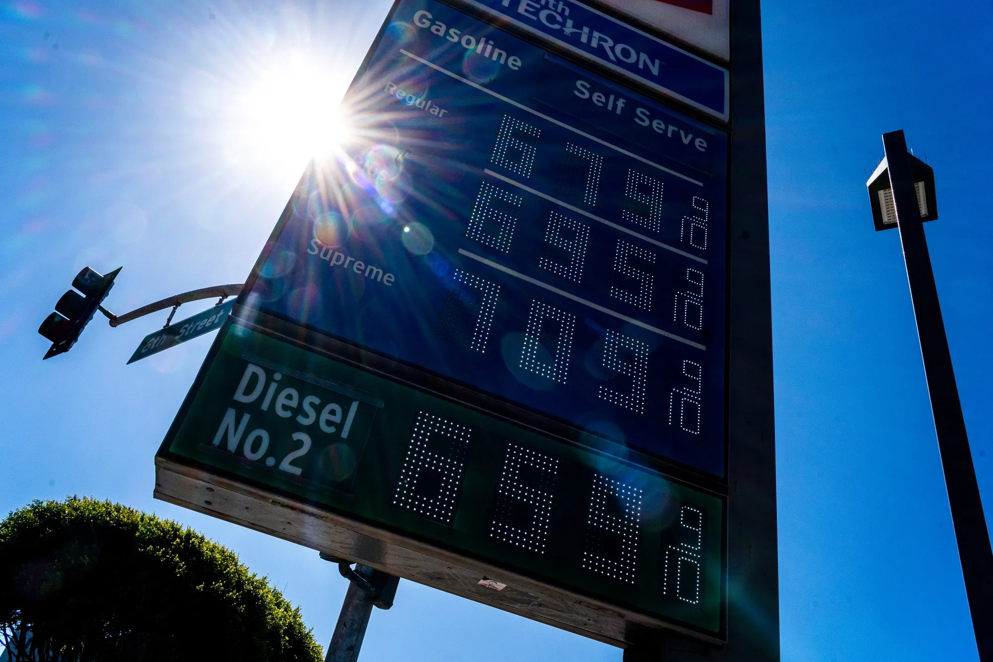 A Chevron Corp. gas station in San Francisco.