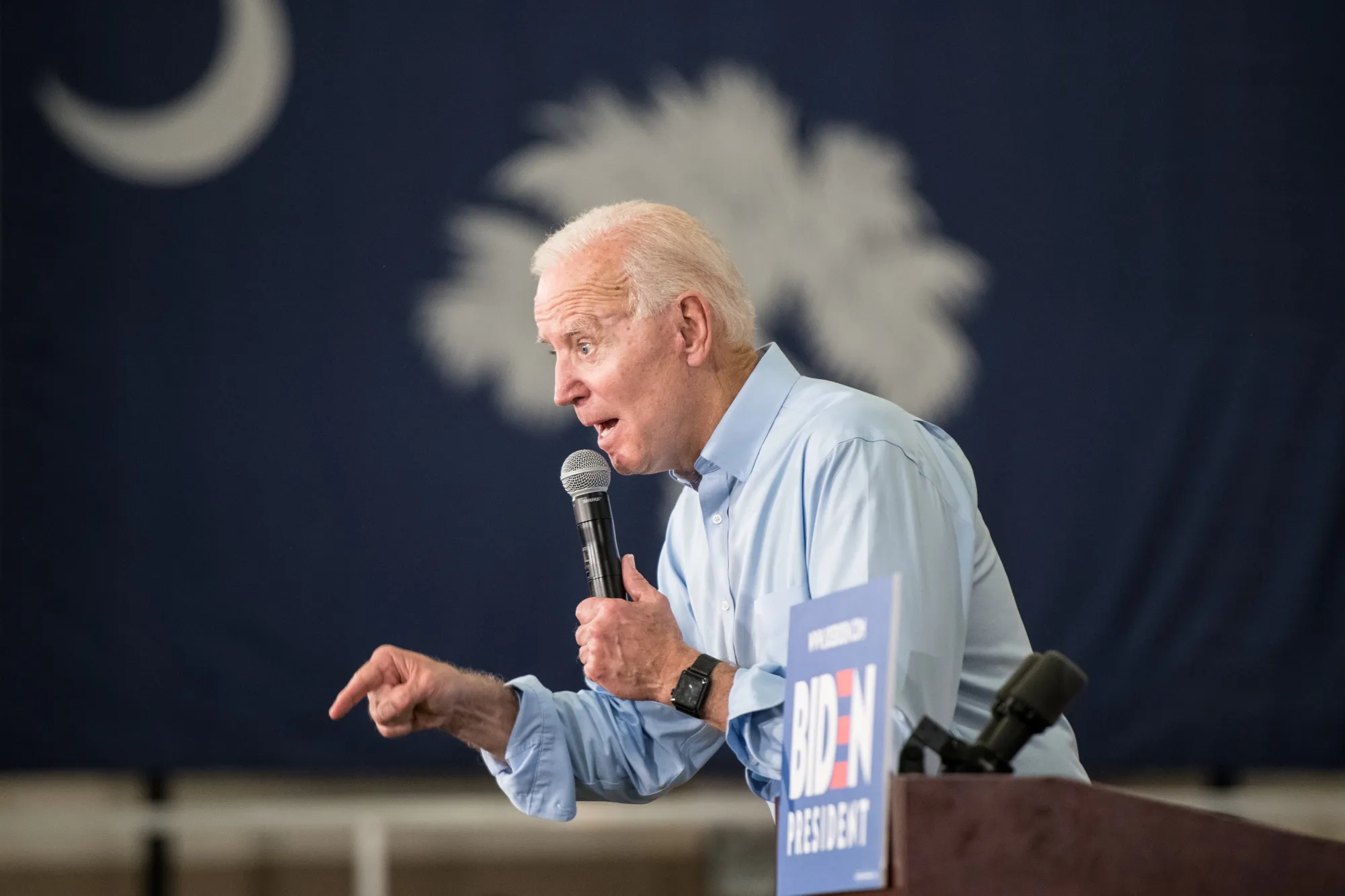 Joe Biden in Columbia, South Carolina, on May 4.