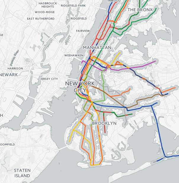 A New Map of New York's 'Subway Deserts' - Bloomberg