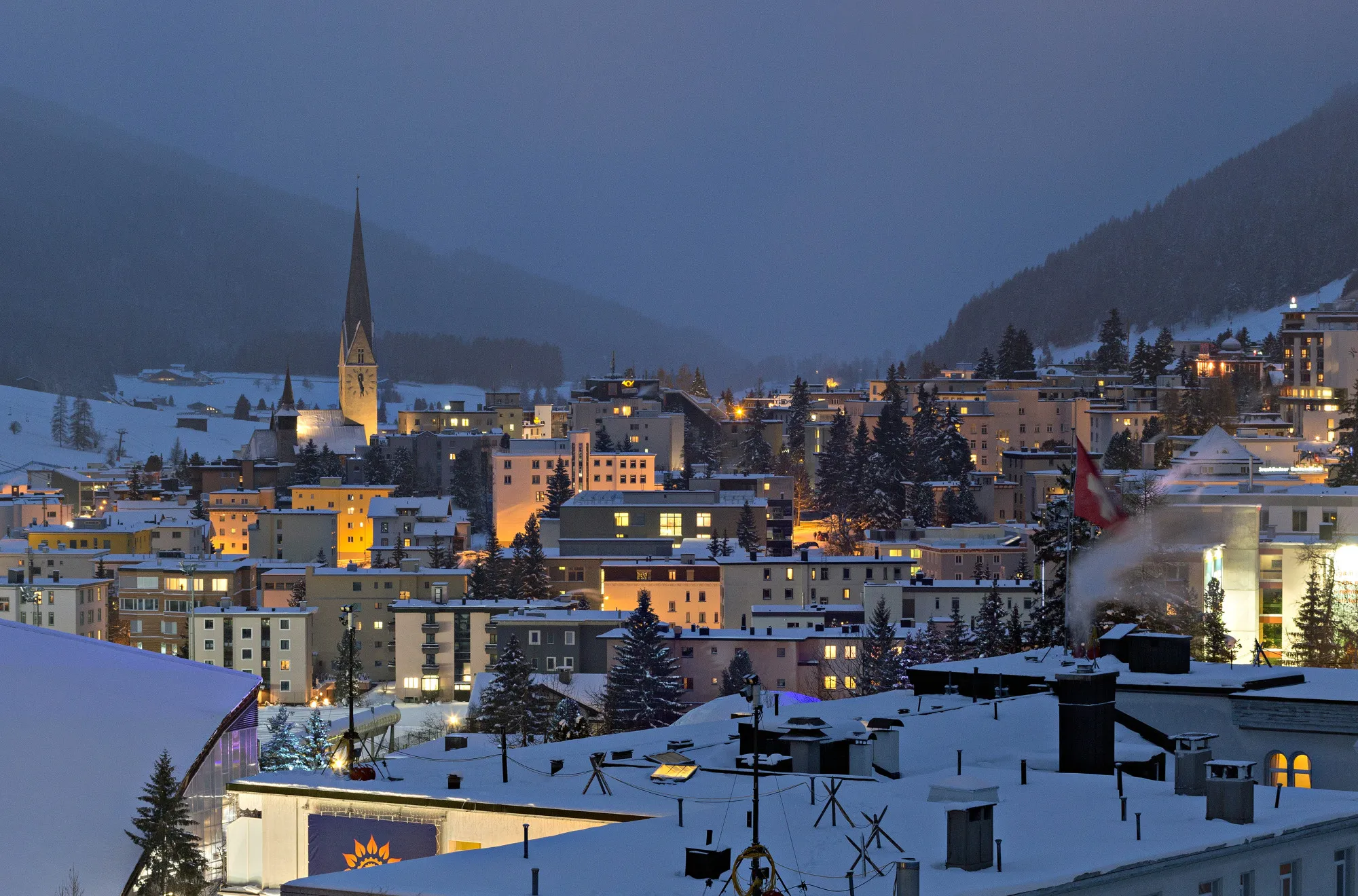 FILE: Trump Heads To Davos