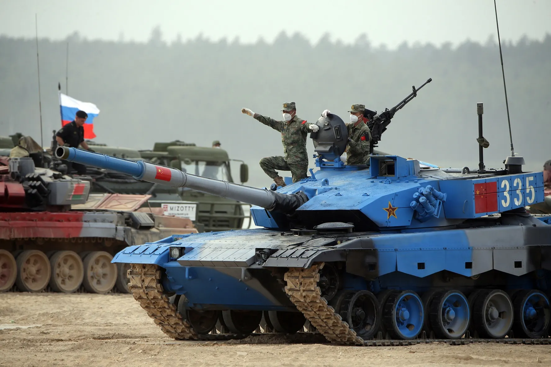 Chinese soldiers during the International Army Games in Alabino, Russia on Aug. 27.