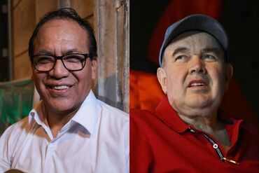 Roberto Sanchez and Rafael Lopez Aliaga dyptich