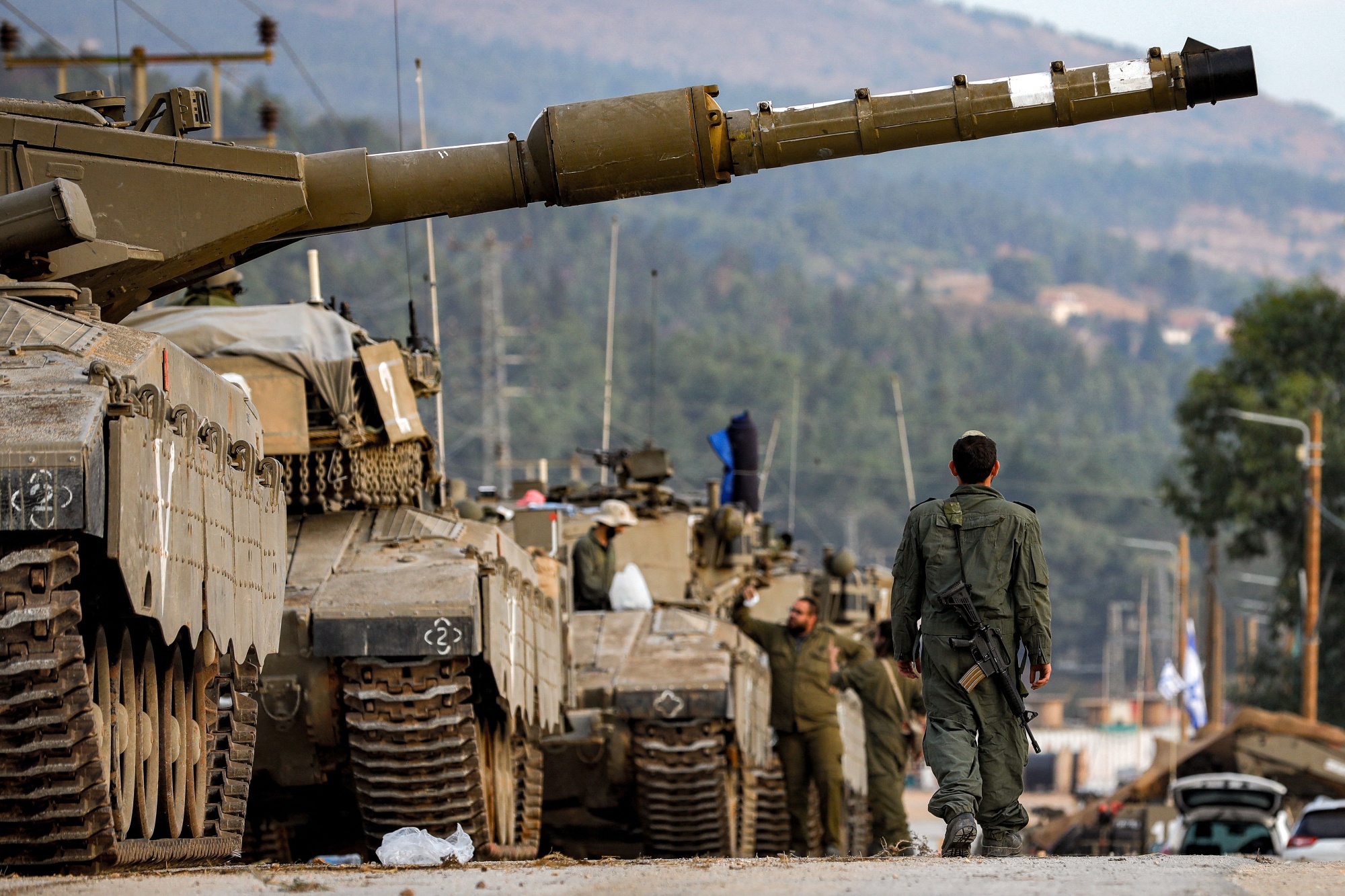 Israel Hamas War Missiles Fired From Lebanon Hit Israeli Army Post Bloomberg