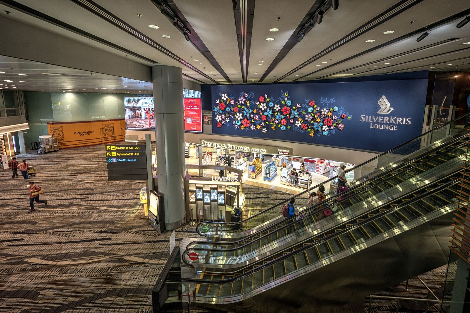 The entrance to the Singapore Airlines Ltd.’s SilverKris Lounges at Changi Airport last year. Changi was once again first in this year’s Skytrax World Airport Awards.