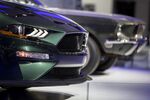 A headlight of the 2019 Ford Motor Co. Mustang Bullitt sports vehicle is seen during the 2018 North American International Auto Show (NAIAS) in Detroit, Michigan, U.S., on Tuesday, Jan. 16, 2018.&nbsp;