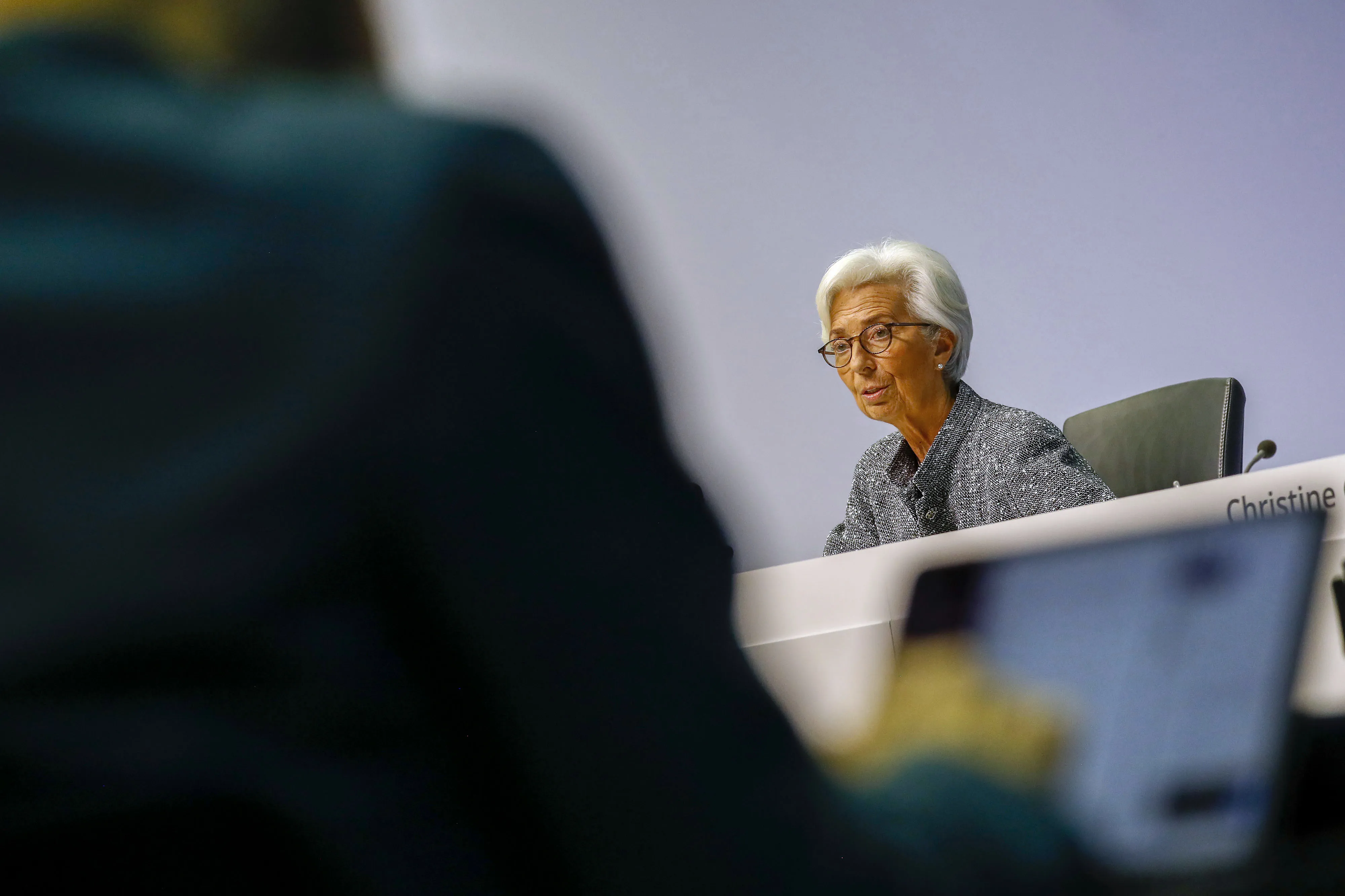 European Central Bank President Christine Lagarde Announces Rate Decision