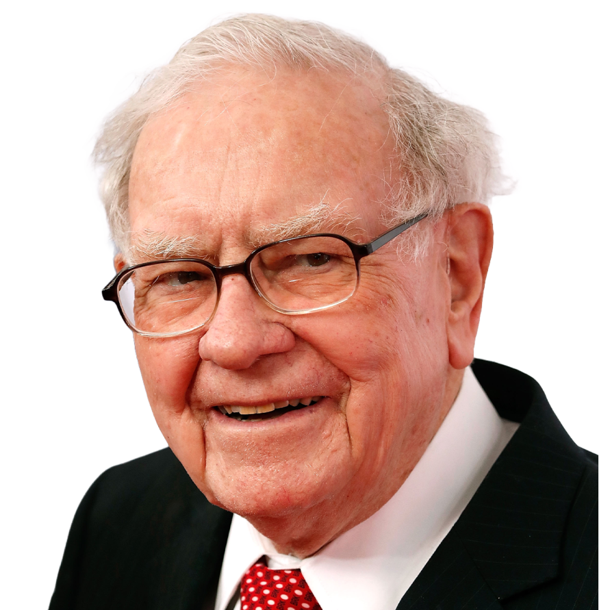 Cutout of Warren Buffett, Berkshire Hathaway CEO