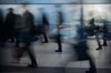 Morning commuters walk through Shibuya Station in Tokyo, Japan, on Monday, Dec. 10, 2012. Japan's economy shrank in the last two quarters, meeting the textbook definition of a recession, as the dispute with China, the country's biggest export market, caused consumers there to shun Japanese products and contributed to Japan's worst year for exports since the global recession in 2009.