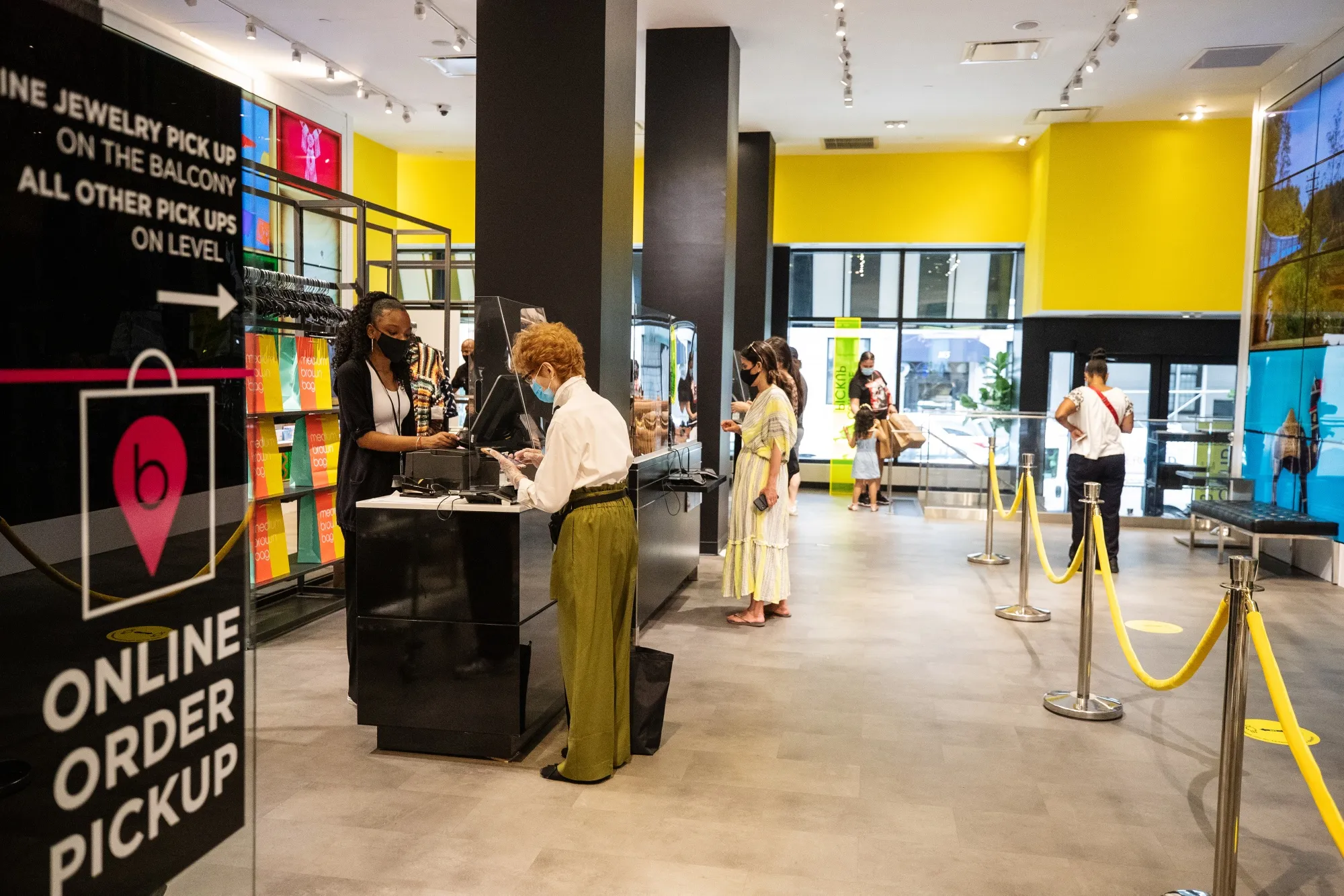 Shoppers pick up items at Bloomingdale’s in New York.