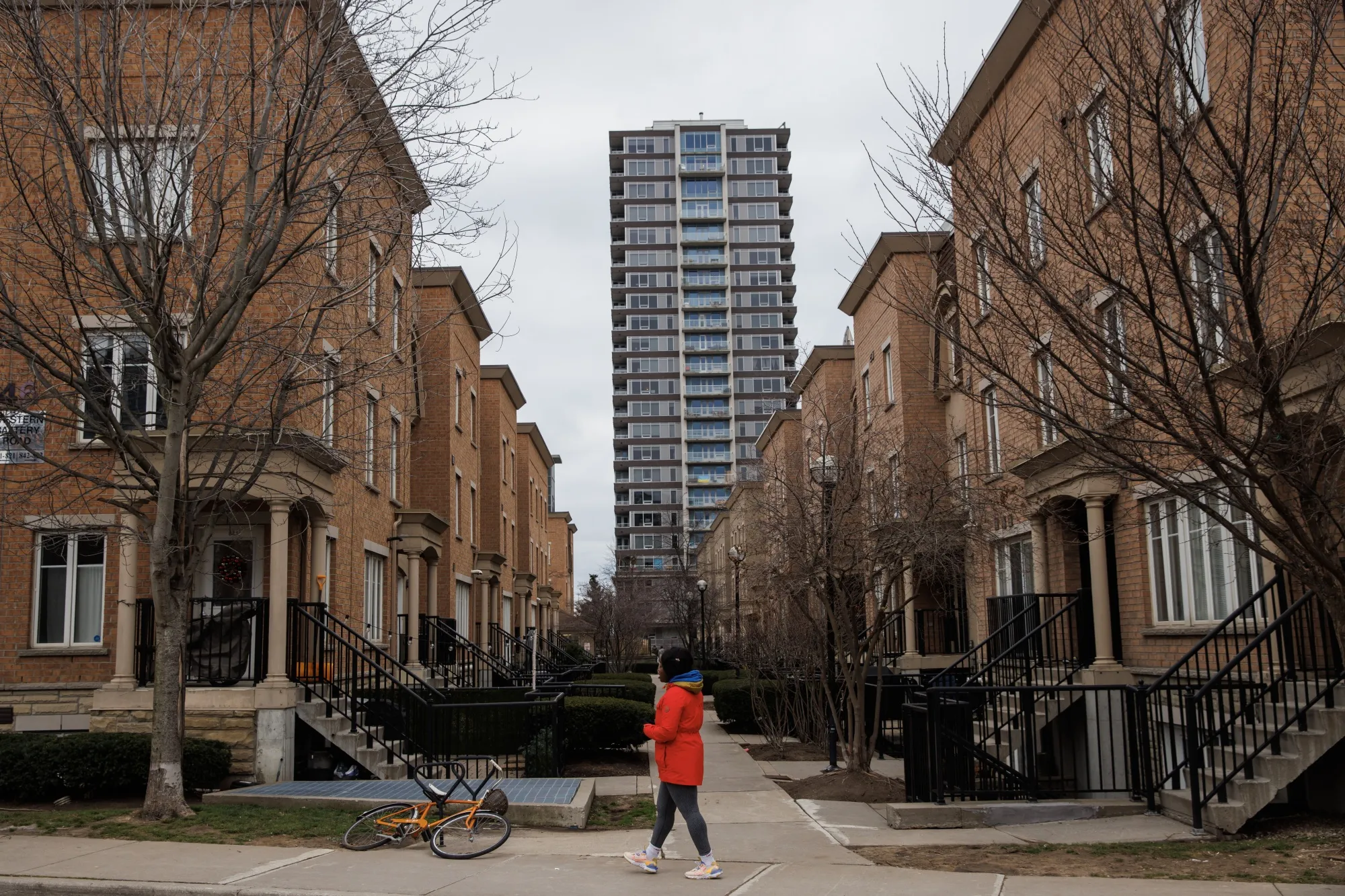 Houses and condos in Toronto, Ontario.
