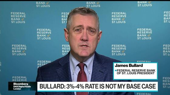 Fed’s Bullard Urges More Hawkish Policy to Offset Inflation Rise