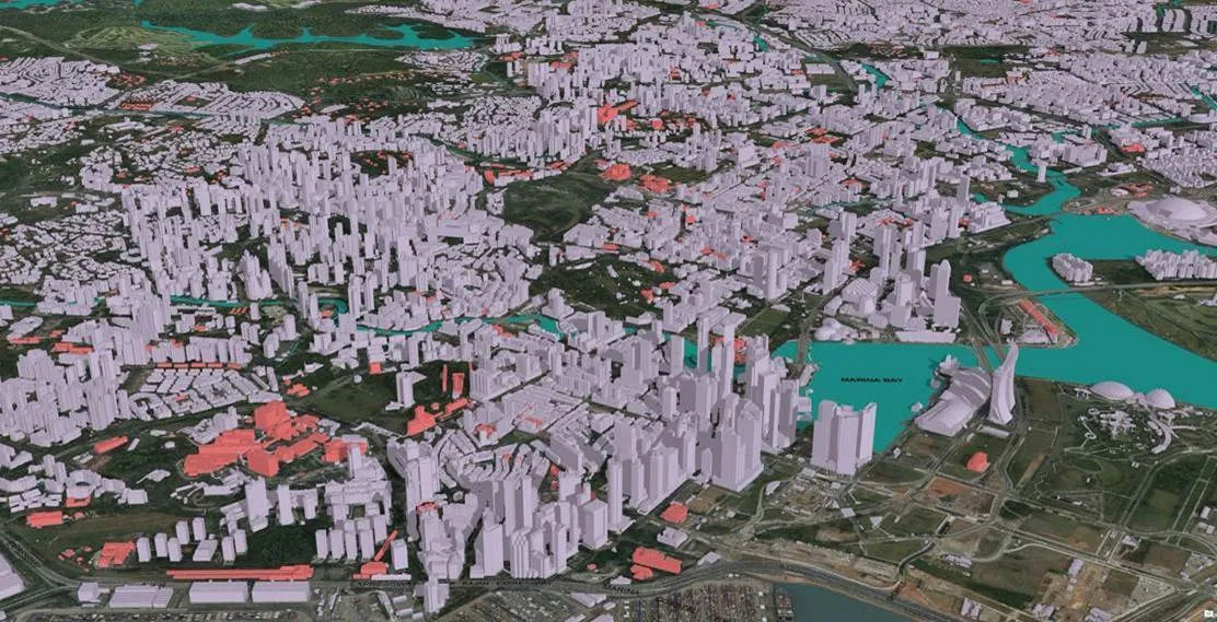 Singapore’s digital model relies on massive amounts of data, including the footprint of every single building on the island-nation.&nbsp;
