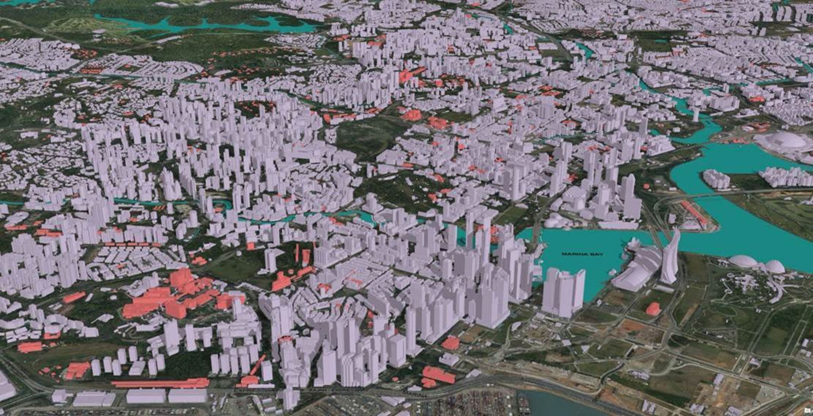 Singapore’s digital model relies on massive amounts of data, including the footprint of every single building on the island-nation. 