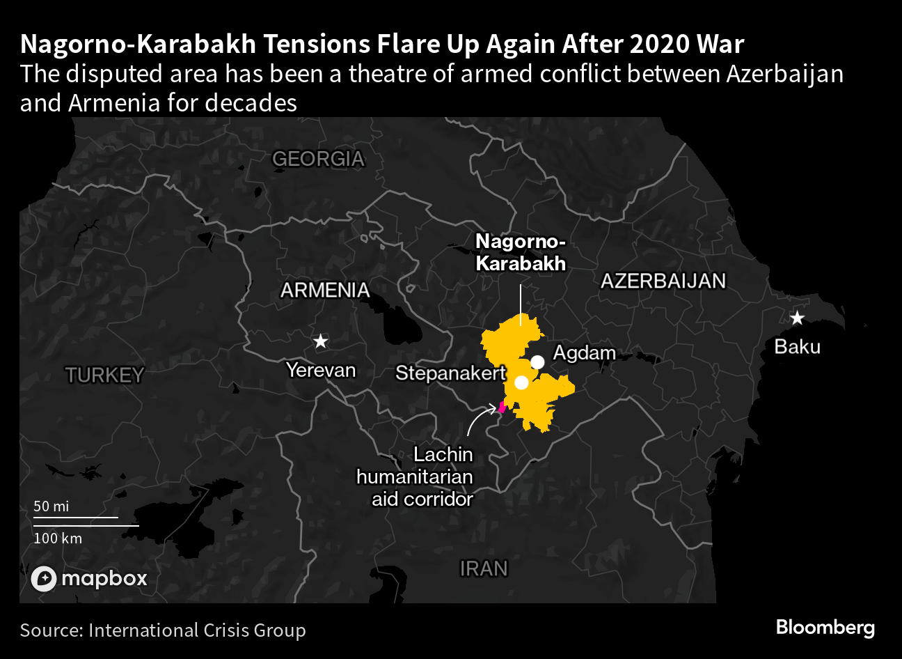 Tensions between Armenia and Azerbaijan lead to humanitarian crisis