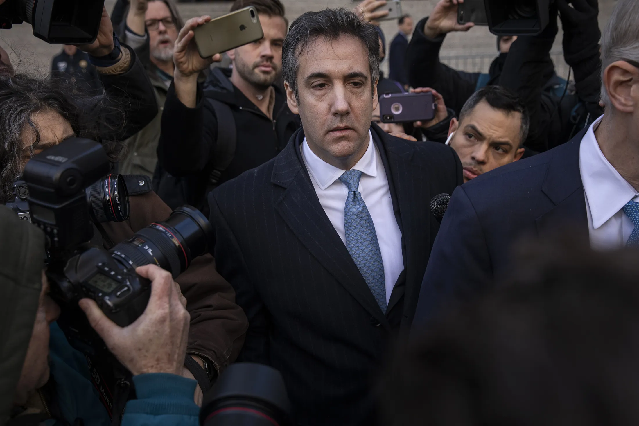 Michael Cohen&nbsp;exits federal court&nbsp;in New York City on Nov. 29, 2018.&nbsp;