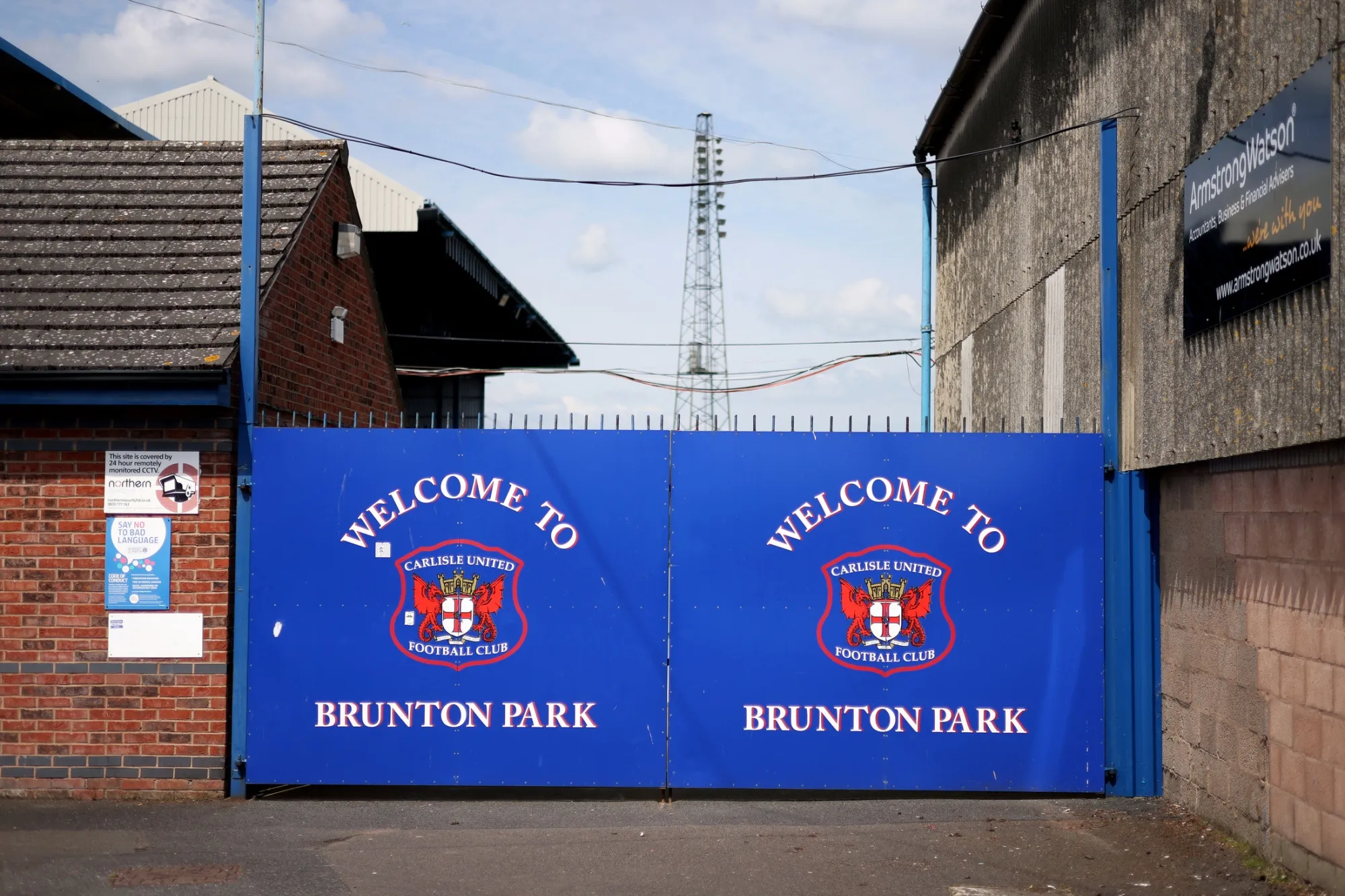 Carlisle United’s home ground is a 20 minute walk from the city center. The team has only managed to play in the top division of English football for one season.