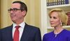 ムニューシン長官とルイーズ・リントン夫人