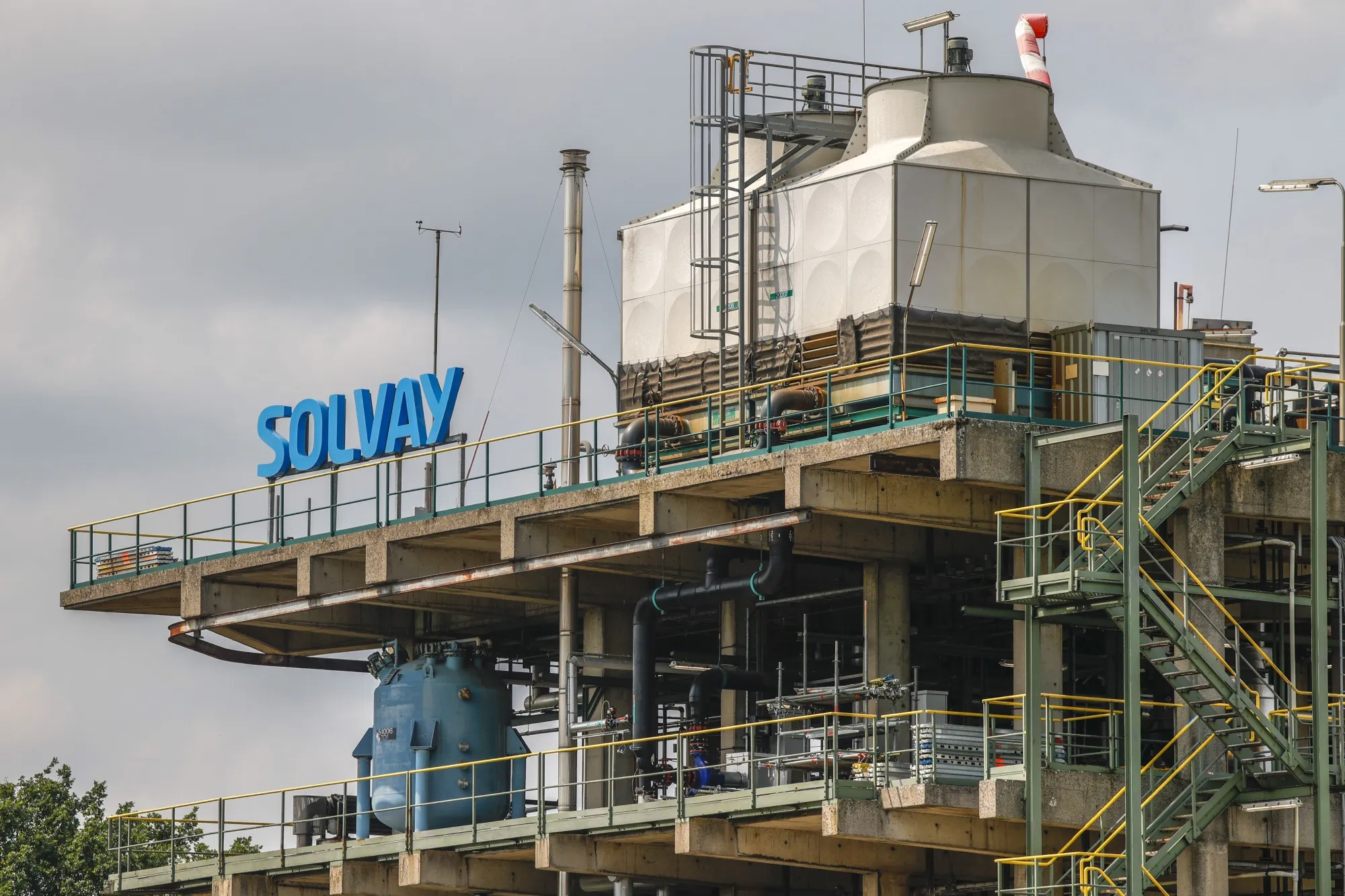 The Solvay chemicals plant in Herten, Netherlands.