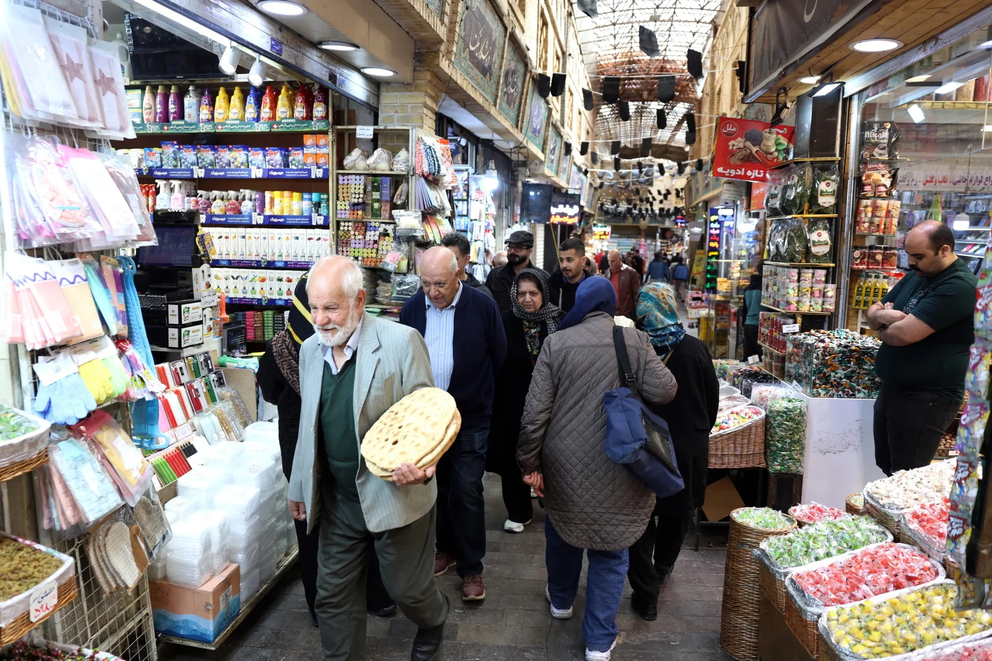 Shoppers at Tajrish Bazaar in Tehran last month.