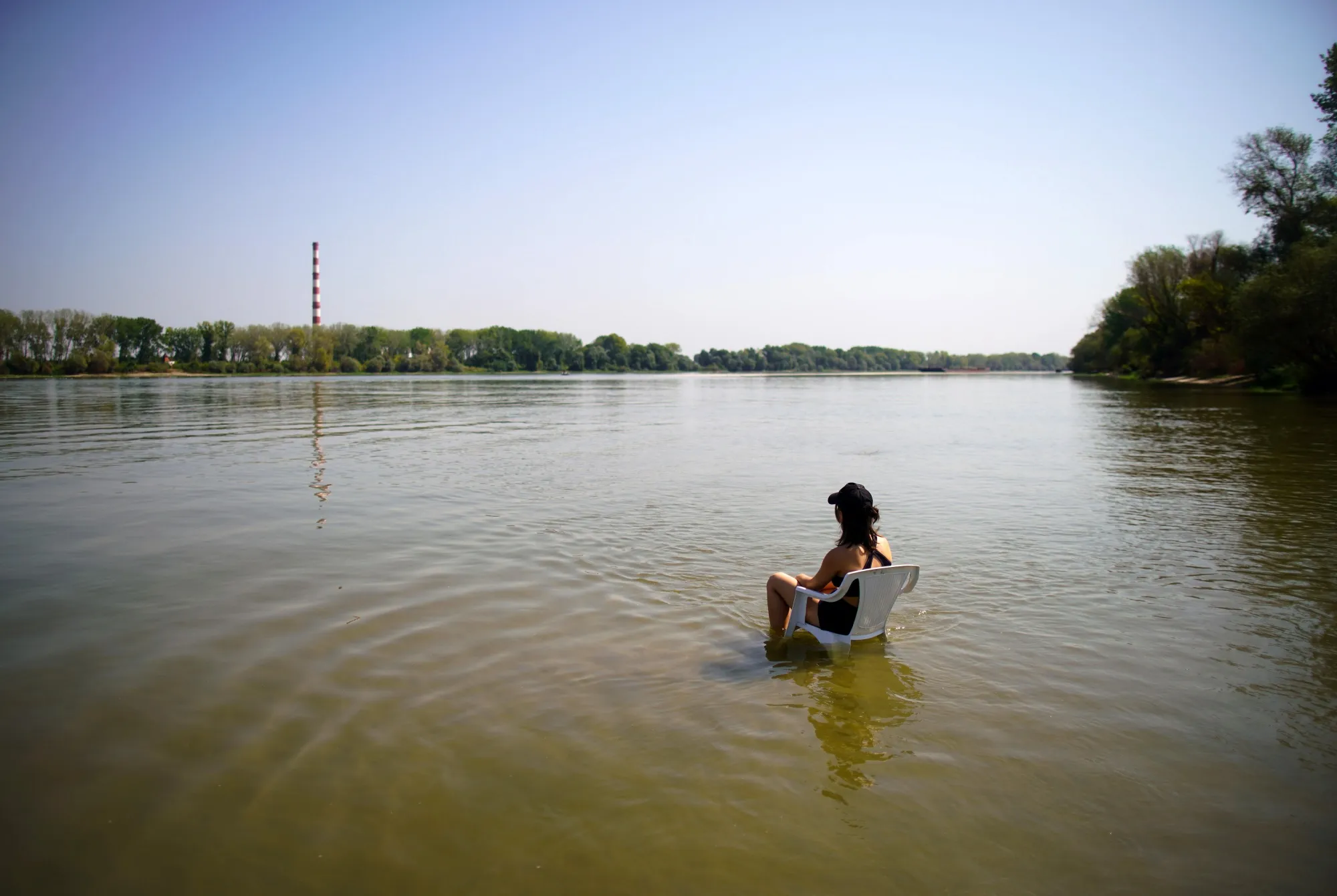 Alone in the heat.