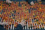 Workers sort tomatoes at the Finka Ahuehuetes SAS greenhouse and packing facility in San Juan del Rio, Queretaro state, Mexico, on Wednesday, Sept. 28, 2022.