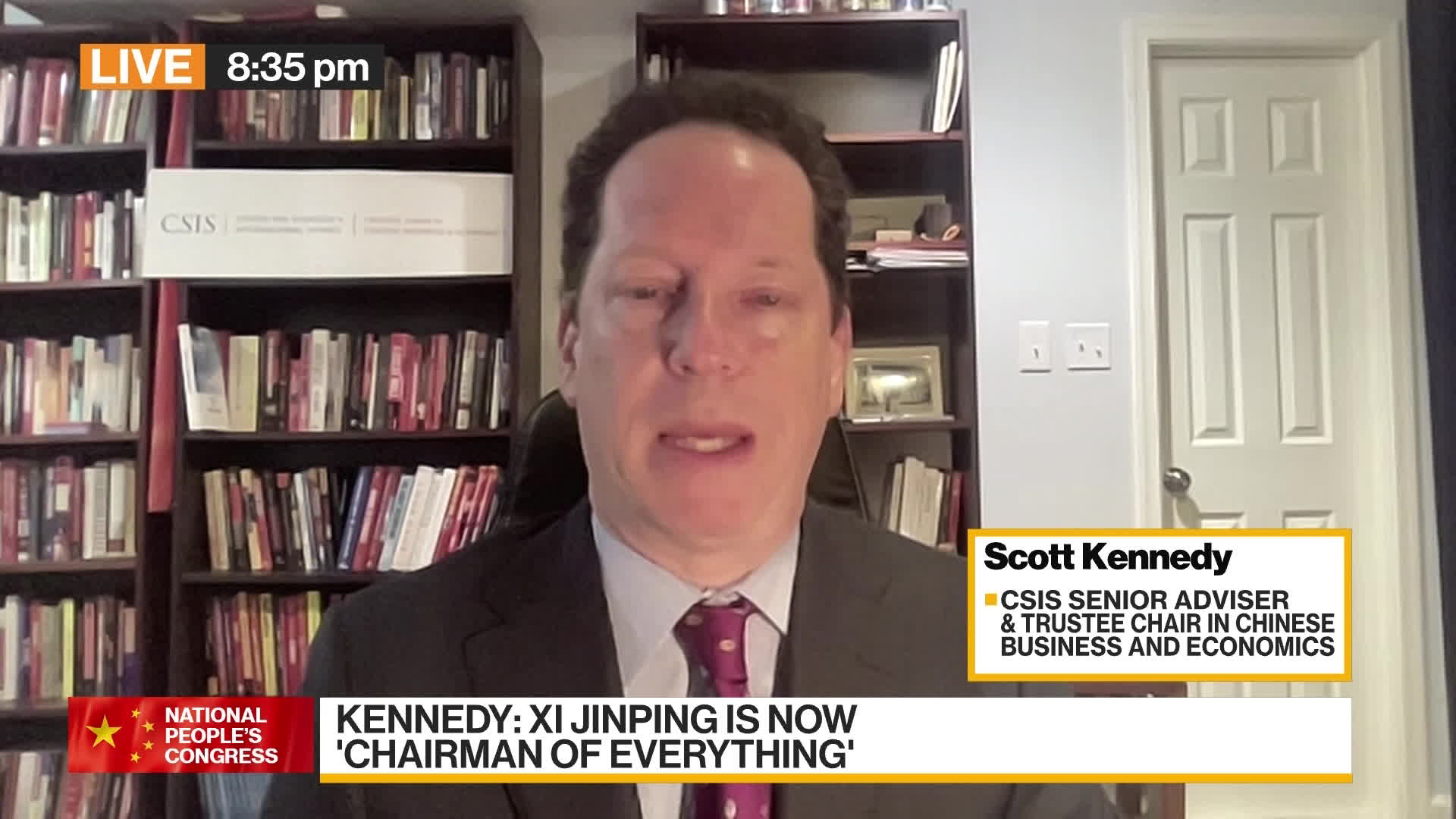 Watch CSIS's Kennedy on China Economy Bloomberg