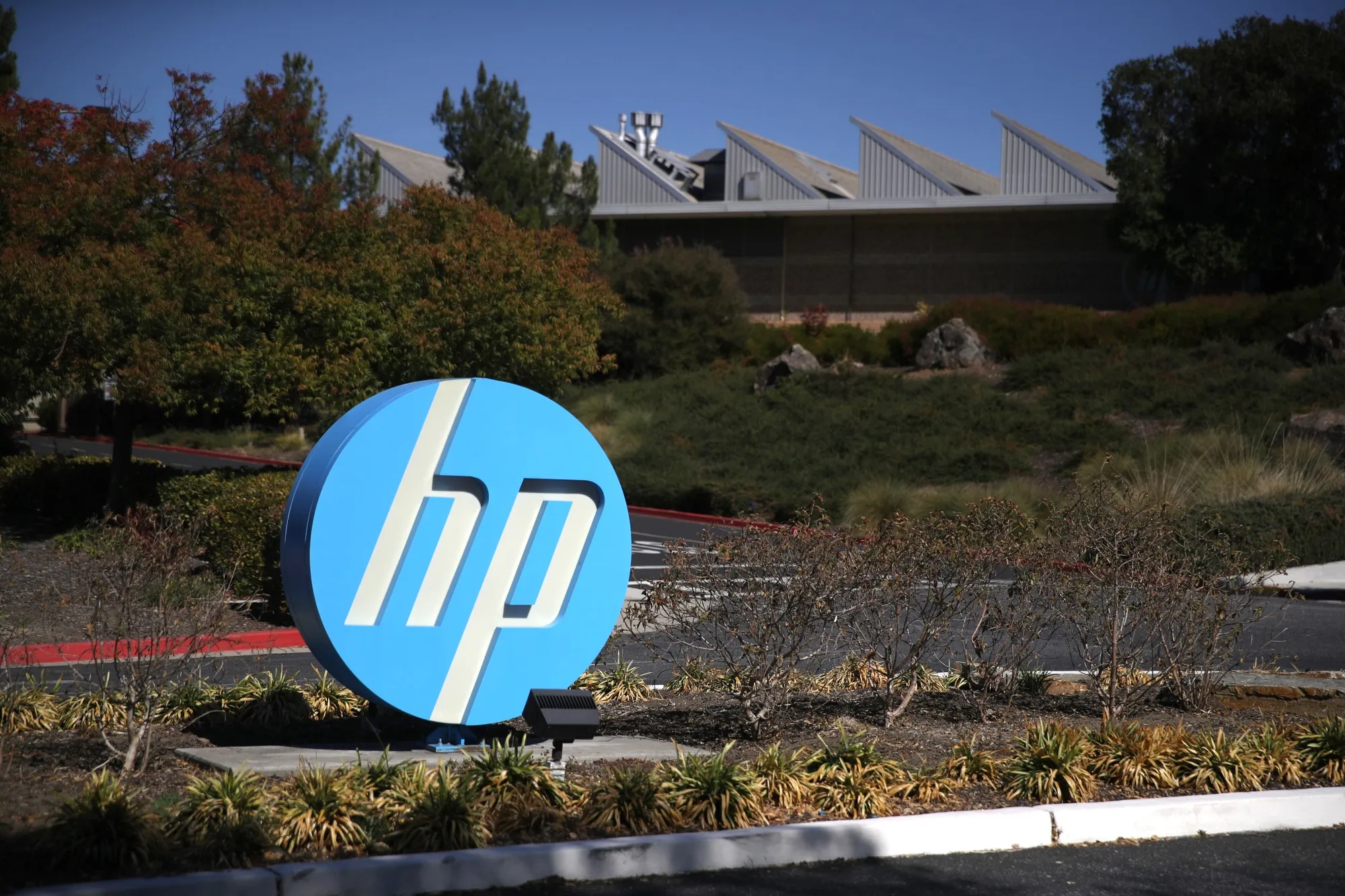 The Hewlett Packard office complex in Palo Alto, California.