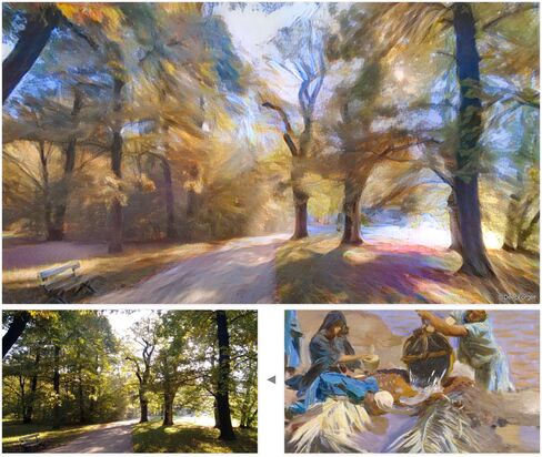 A real landscape looks like a painting after going through Style Transfer.