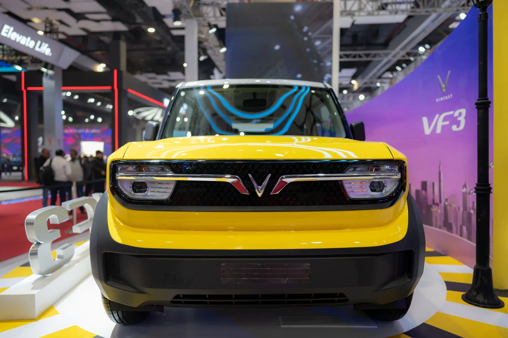 A Vinfast Auto VF3 electric vehicle.