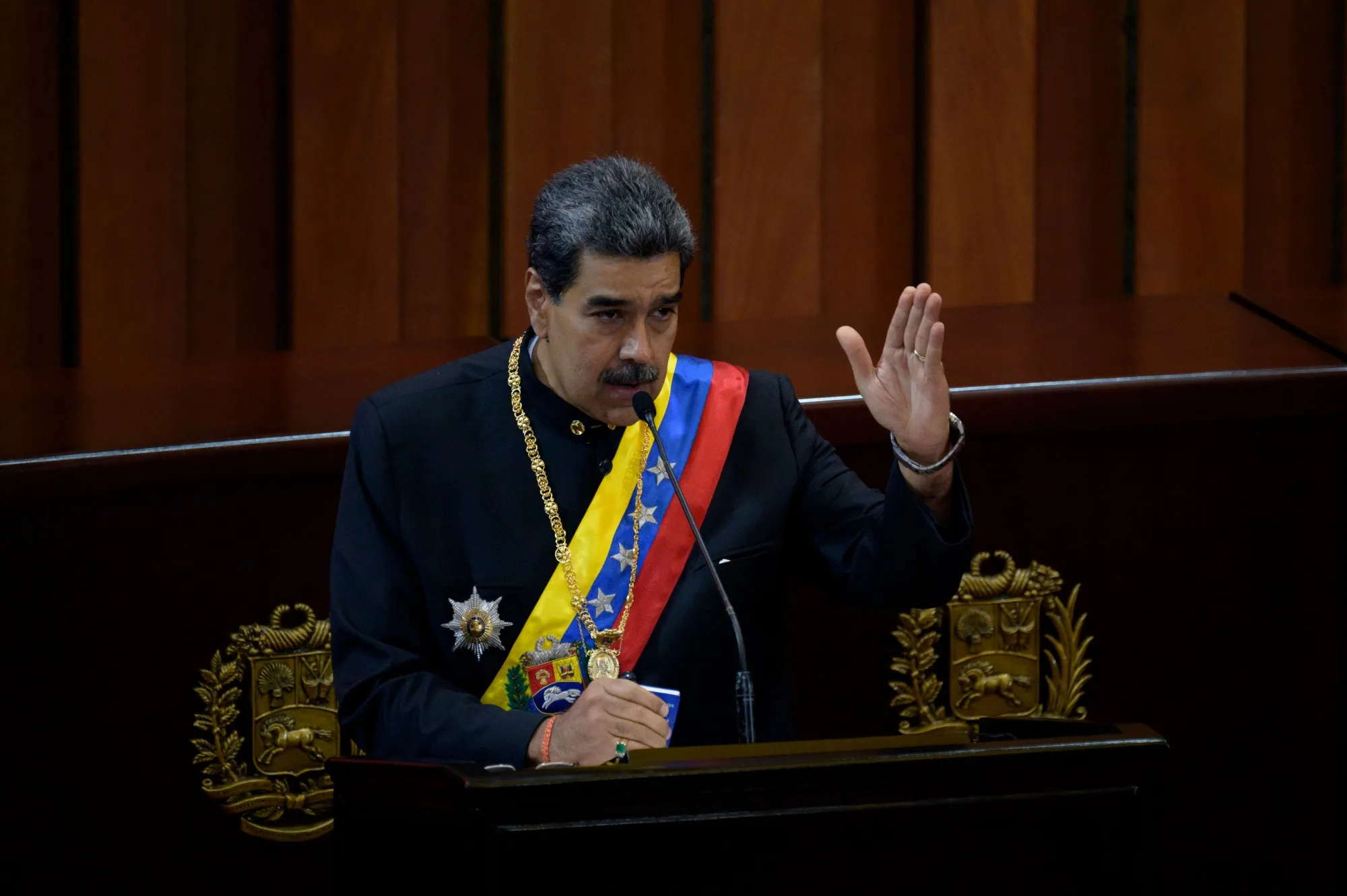 Nicolas Maduro is under international pressure to reverse the ban on leading opposition contender María Corina Machado.