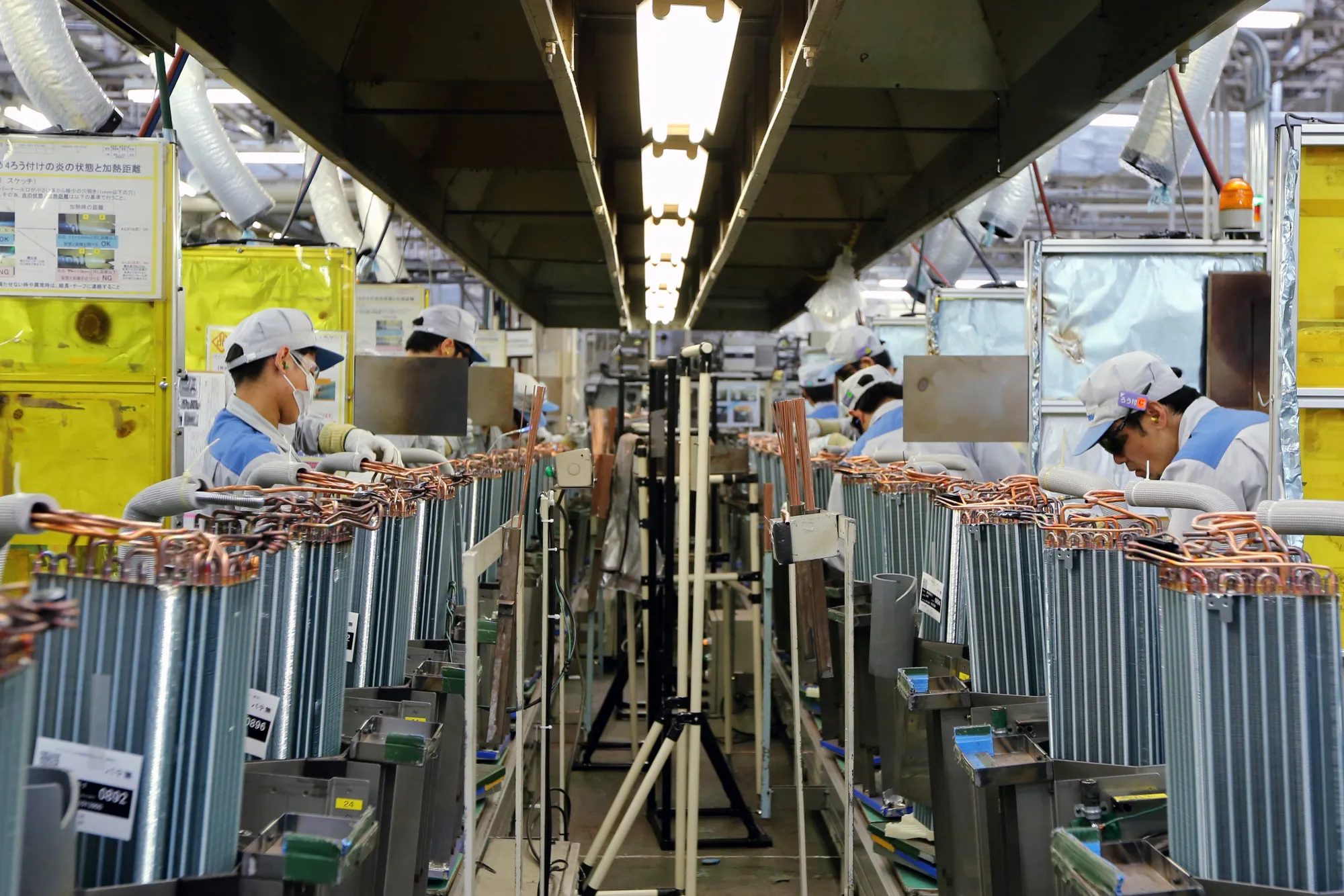 Inside The Daikin Industries' Air Conditioner Plant Ahead Of Japan's 2nd Quarter GDP Announcement 